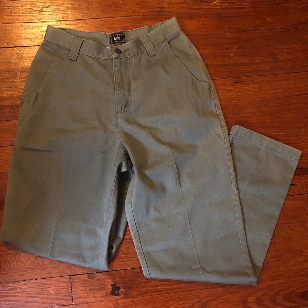 Green Lee Straight Leg Pants